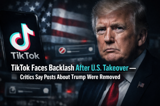 Después de pasar a propiedad estadounidense, TikTok prohíbe las críticas a Trump.